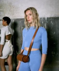 ALOHAS Clothing Relaxed Knit Backless Top Cornflower Blue