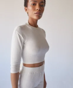 ALOHAS Clothing Relaxed Knit Backless Top Ivory 10 ALOHAS Clothing Relaxed Knit Backless Top Ivory