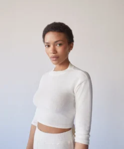 ALOHAS Clothing Relaxed Knit Backless Top Ivory 12 ALOHAS Clothing Relaxed Knit Backless Top Ivory