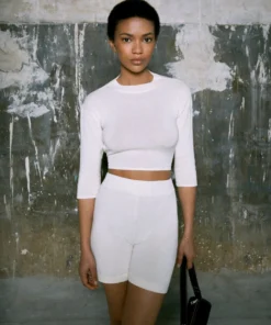 ALOHAS Clothing Relaxed Knit Backless Top Ivory