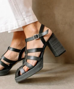 SVEGAN Rollers Black Sandals