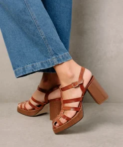 Svegan Rollers Caramel Sandals Shoes