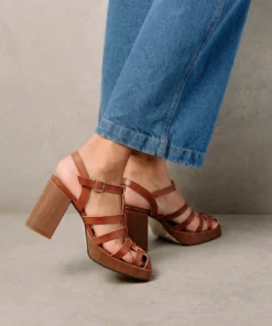 Svegan Rollers Caramel Sandals Shoes