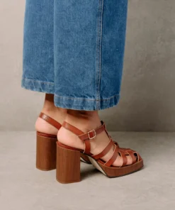 Svegan Rollers Caramel Sandals Shoes
