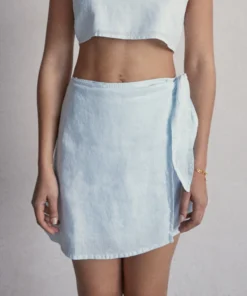 ALOHAS Romance Baby Blue Skirt Clothing