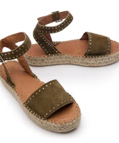 ALOHAS Rome Studded Espadrilles Olive Shoes 11 ALOHAS Rome Studded Espadrilles Olive Shoes