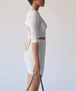 ALOHAS Roomy Knit Shorts Ivory 7 ALOHAS Roomy Knit Shorts Ivory