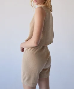 ALOHAS Roomy Knit Shorts Toasted Almond