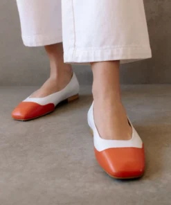 ALOHAS Salty Bright White Pomelo Orange Shoes