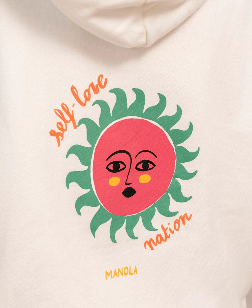 TheManola Self Love By Belen Hoodie Avorio 3 TheManola Self Love By Belen Hoodie Avorio