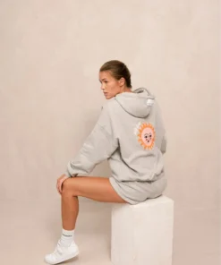 TheManola Self Love By Belen Hoodie Grey Melange Clothing