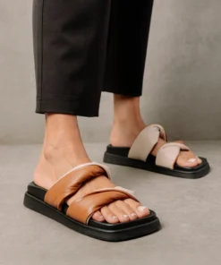 ALOHAS Shoes Shaka Bicolor Tan Ivory