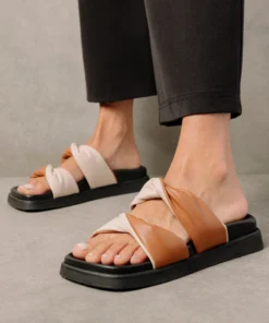 ALOHAS Shoes Shaka Bicolor Tan Ivory