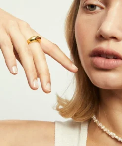 ALOHAS Simple Maxi Ring Gold Accessories