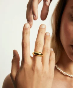 ALOHAS Simple Maxi Ring Gold Accessories