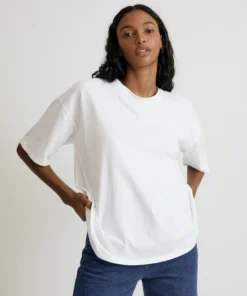 ALOHAS Clothing Slack Top Bright White