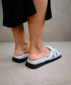 ALOHAS Shoes Slip On Cross Baby Blue