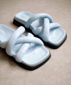 ALOHAS Shoes Slip On Cross Baby Blue
