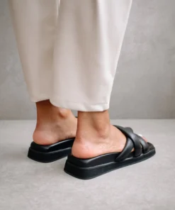 ALOHAS Slip On Cross Black Shoes 11 ALOHAS Slip On Cross Black Shoes