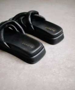 ALOHAS Slip On Cross Black Shoes 12 ALOHAS Slip On Cross Black Shoes