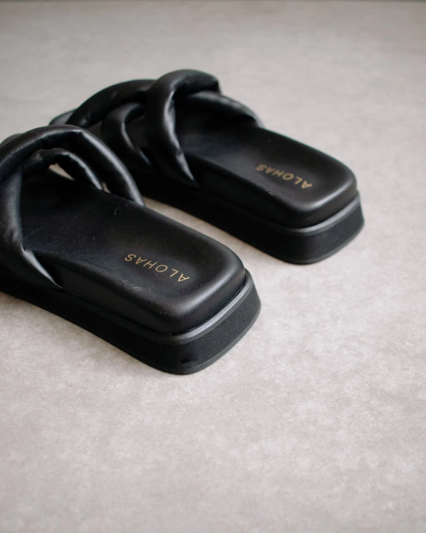 ALOHAS Slip On Cross Black Shoes 5 ALOHAS Slip On Cross Black Shoes