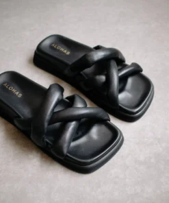 ALOHAS Slip On Cross Black Shoes 15 ALOHAS Slip On Cross Black Shoes