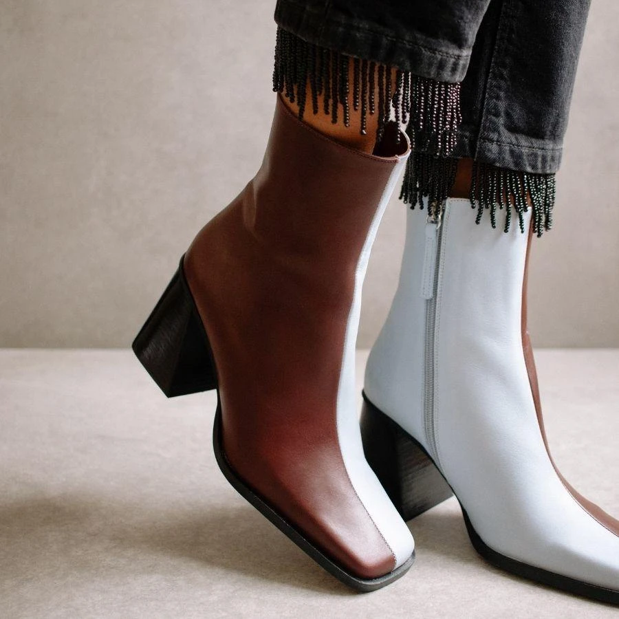 ALOHAS South Bicolor Blue & Dark Burgundy Shoes 3 ALOHAS South Bicolor Blue & Dark Burgundy Shoes