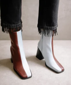 ALOHAS South Bicolor Blue & Dark Burgundy Shoes