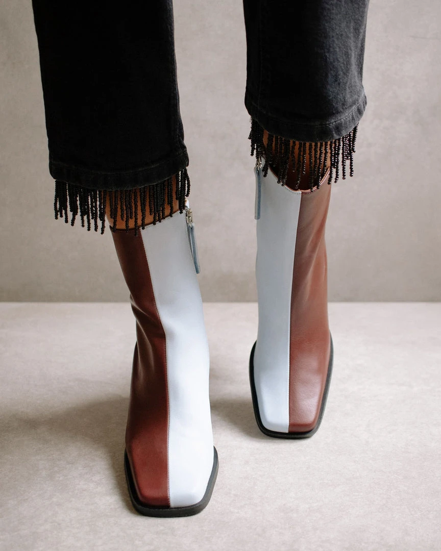 ALOHAS South Bicolor Blue & Dark Burgundy Shoes 6 ALOHAS South Bicolor Blue & Dark Burgundy Shoes