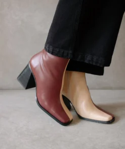 ALOHAS South Bicolor Dark Burgundy Stone Beige