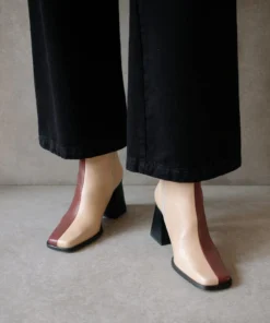 ALOHAS South Bicolor Dark Burgundy Stone Beige