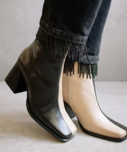 ALOHAS Shoes South Bicolor Stone Beige & Black 10 ALOHAS Shoes South Bicolor Stone Beige & Black