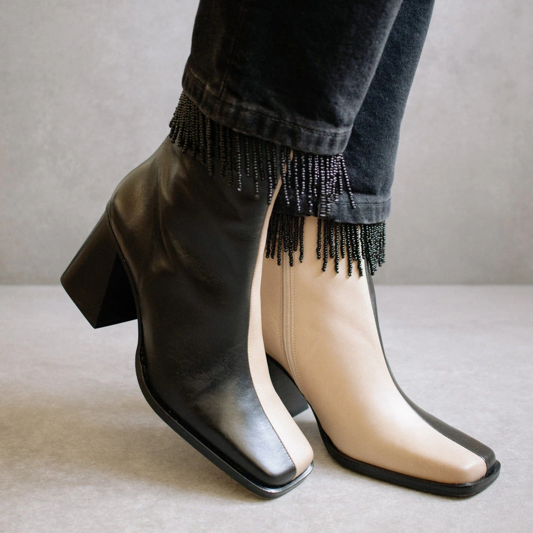 ALOHAS Shoes South Bicolor Stone Beige & Black 3 ALOHAS Shoes South Bicolor Stone Beige & Black