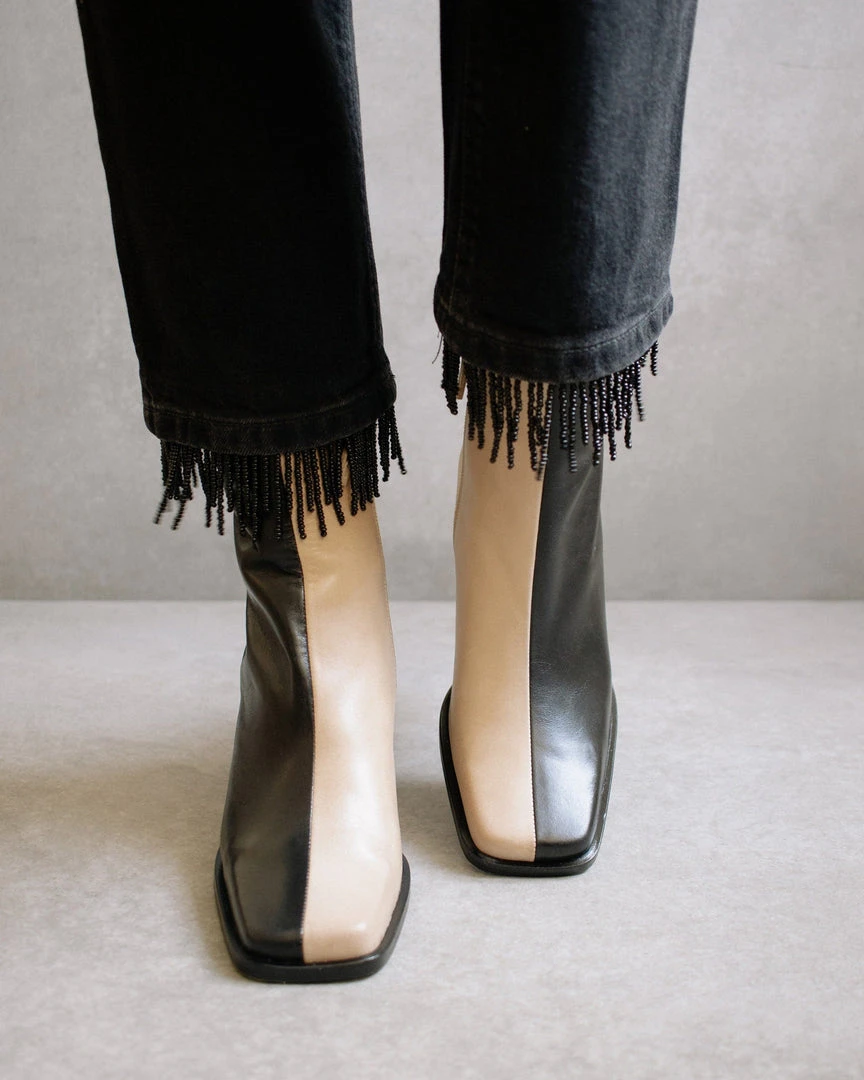 ALOHAS Shoes South Bicolor Stone Beige & Black 5 ALOHAS Shoes South Bicolor Stone Beige & Black