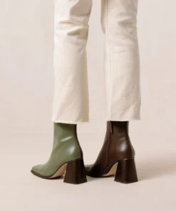 ALOHAS South Dusty Olive Coffee Brown Shoes