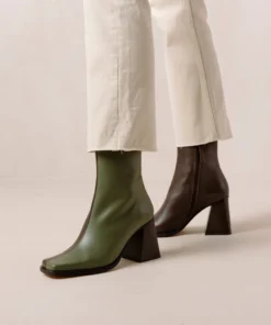 ALOHAS South Dusty Olive Coffee Brown Shoes