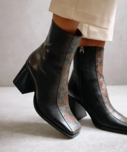 ALOHAS Shoes South Edge Black Python