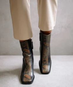 ALOHAS Shoes South Edge Black Python 13 ALOHAS Shoes South Edge Black Python