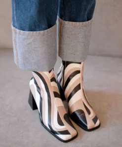 ALOHAS South Kaleidoscope Black Stone Beige Print