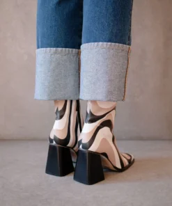 ALOHAS South Kaleidoscope Black Stone Beige Print