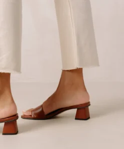 Alohas Shoes Store 15 Svegan Shoes Squared Gingerbread Brown