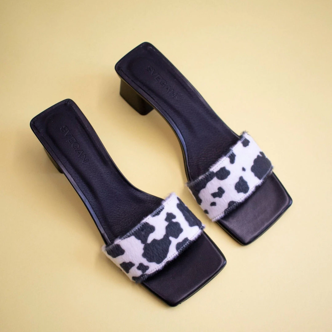 Svegan Shoes Squared Moo Print 3 Svegan Shoes Squared Moo Print