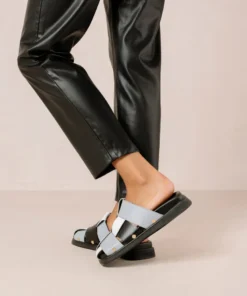 ALOHAS Shoes Stuart Scacchi Black Baby Blue Bright White