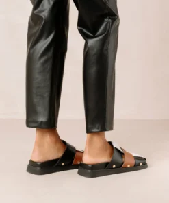 ALOHAS Stuart Scacchi Black Vintage Tan Ivory Bright White Shoes