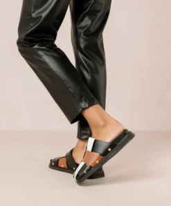 ALOHAS Stuart Scacchi Black Vintage Tan Ivory Bright White Shoes