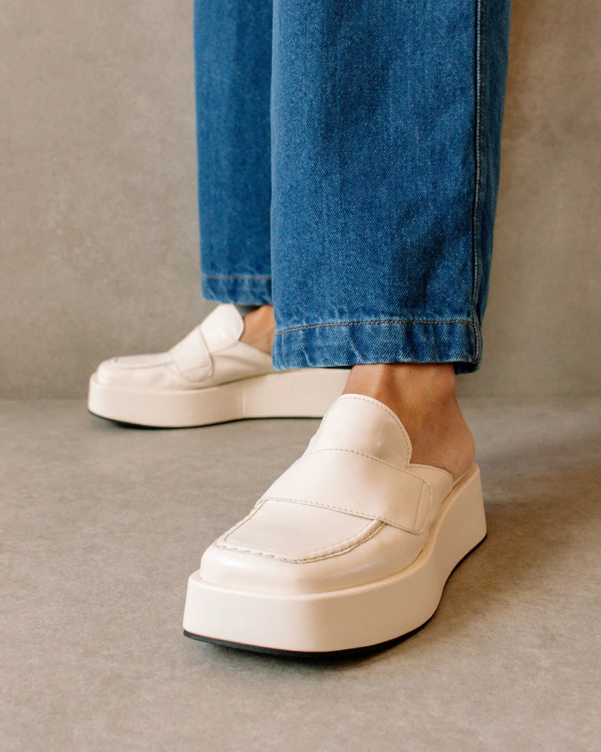 SVEGAN Tempera Warm White Loafers 1 SVEGAN Tempera Warm White Loafers