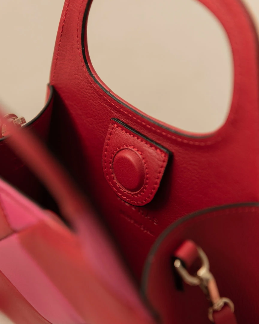 ALOHAS Handbags The A Scacchi Lipstick Red Magenta 7 ALOHAS Handbags The A Scacchi Lipstick Red Magenta