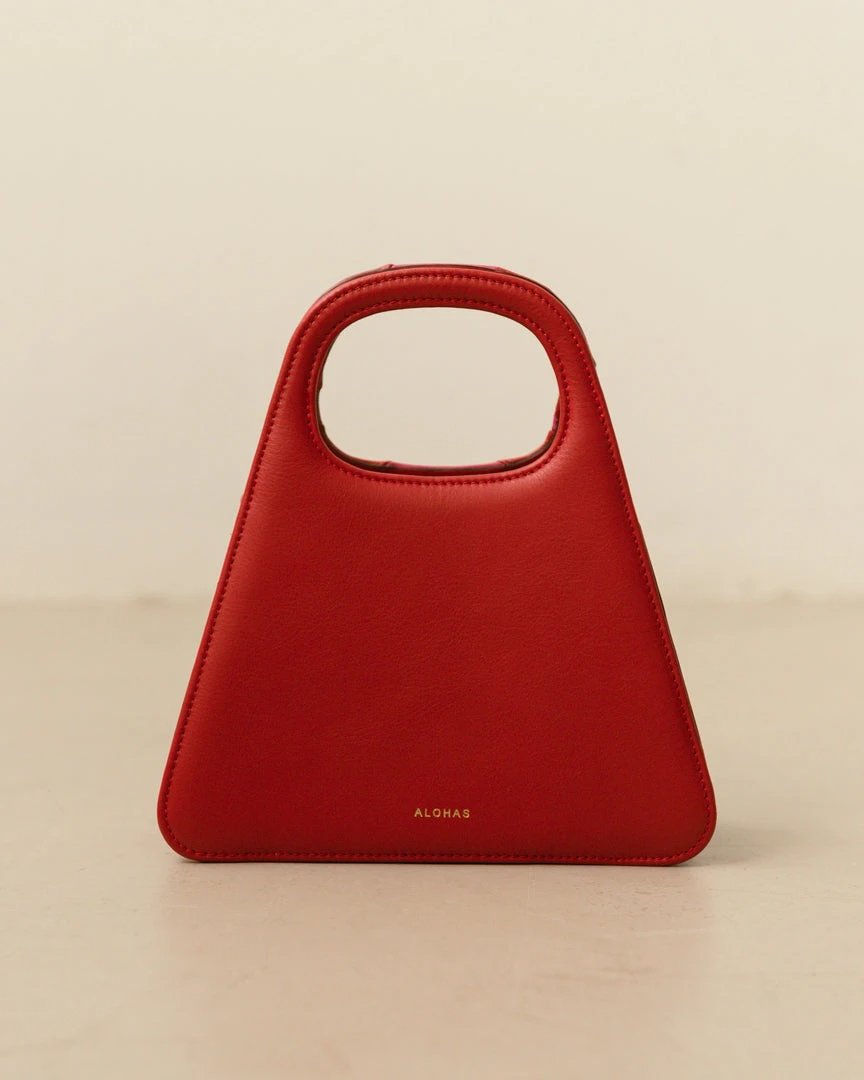 ALOHAS Handbags The A Scacchi Lipstick Red Magenta 5 ALOHAS Handbags The A Scacchi Lipstick Red Magenta