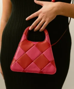 ALOHAS Handbags The A Scacchi Lipstick Red Magenta 17 ALOHAS Handbags The A Scacchi Lipstick Red Magenta