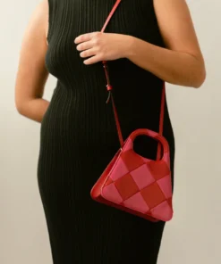 ALOHAS Handbags The A Scacchi Lipstick Red Magenta